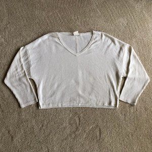 White Crow Cropped Blouse